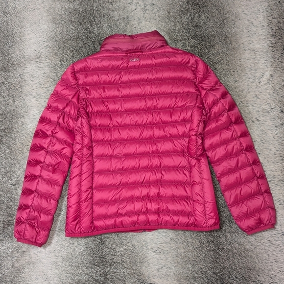 Tumi Clairmont Packable Travel Down Puffer Jacket Pink Women's Medium - Picture 4 of 11
